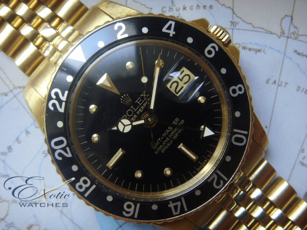 1977 MINT & UNPOLISHED 18K YELLOW GOLD ROLEX GMT 1675