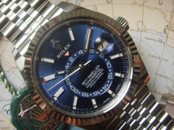 2022/06 NEW UNWORN ROLEX SKY-DWELLER BLUE DIAL FULL SET Ref 326934
