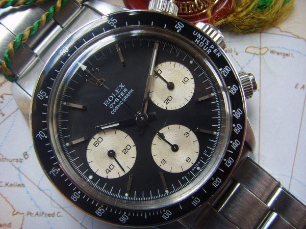 1966 BEAUTIFUL ROLEX 6240 DAYTONA BOX PAPERS Main 1 Final (2)|Full BP BLINDED|Crown 1|Crown 2|Crown 3|Side case|Back case|Mvt 1|Inside back|Full back|Main 2