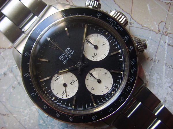 1974 EXCEPTIONAL "STRETTE SIGMA" ROLEX DAYTONA Ref 6263 Rolex Daytona Sigma|Rolex 6263|Crown 1|Crown 2|Crown close up|Lug 1|Lug 2|Back case|Mvt 1|Inside back|Full back|Model #|Black Rolex Daytona 6263|Crown 1