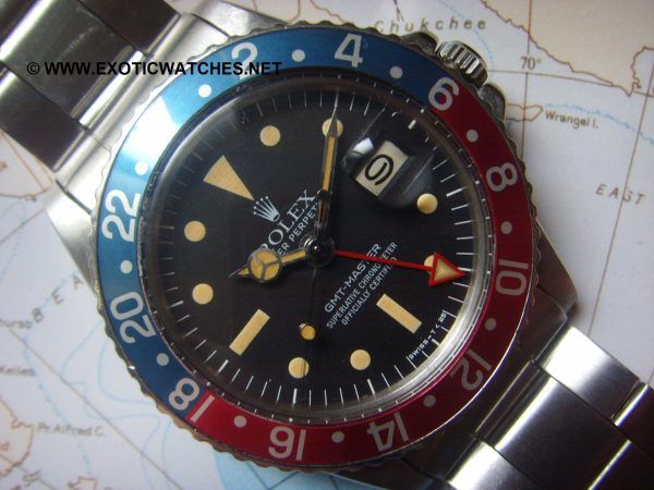 1976 RARE 100% ORIGINAL RADIAL DIAL ROLEX GMT Ref 1675 FULL RED HAND 7836 Rolex GMT Radial dial|Rolex 1675 GMT|Crown 1|Crown 2|Lug 2|Lug 1|Side case|Back case|Mvt 1|Full back|Buckle|Model #|Serial # blinded|Rolex Radial GMT|Rolex GMT Radial|Rolex 1675 GMT Radial dial|Rolex 1675 Radial