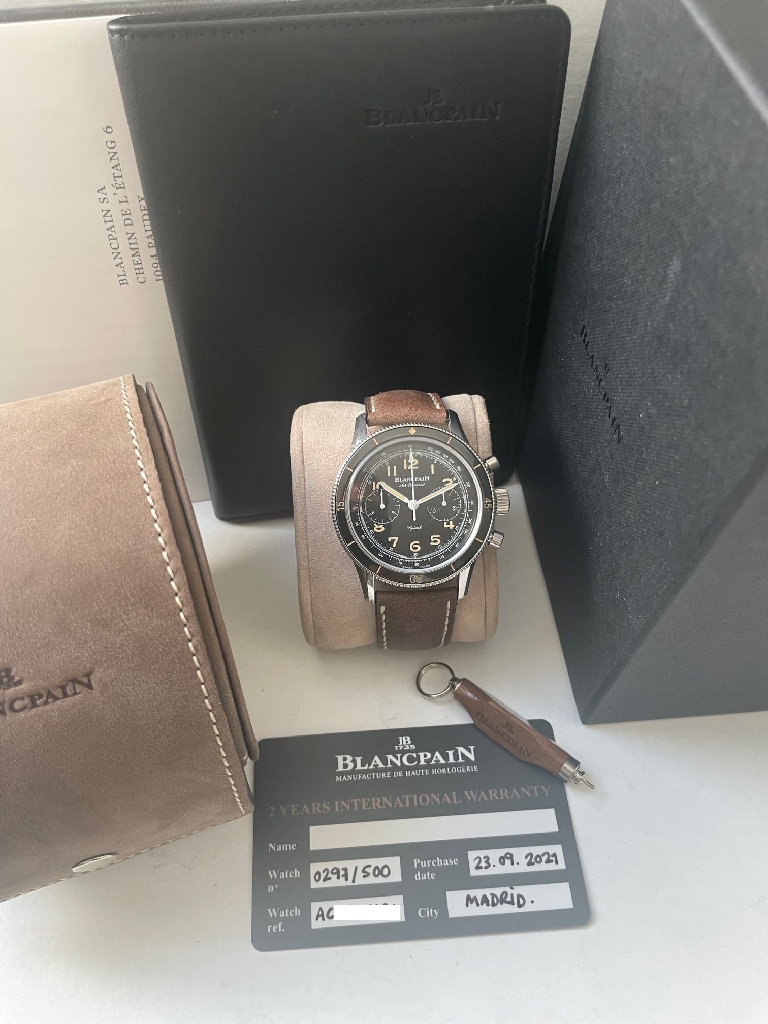 Blancpain blinded TD Blancpain flyback chronograph