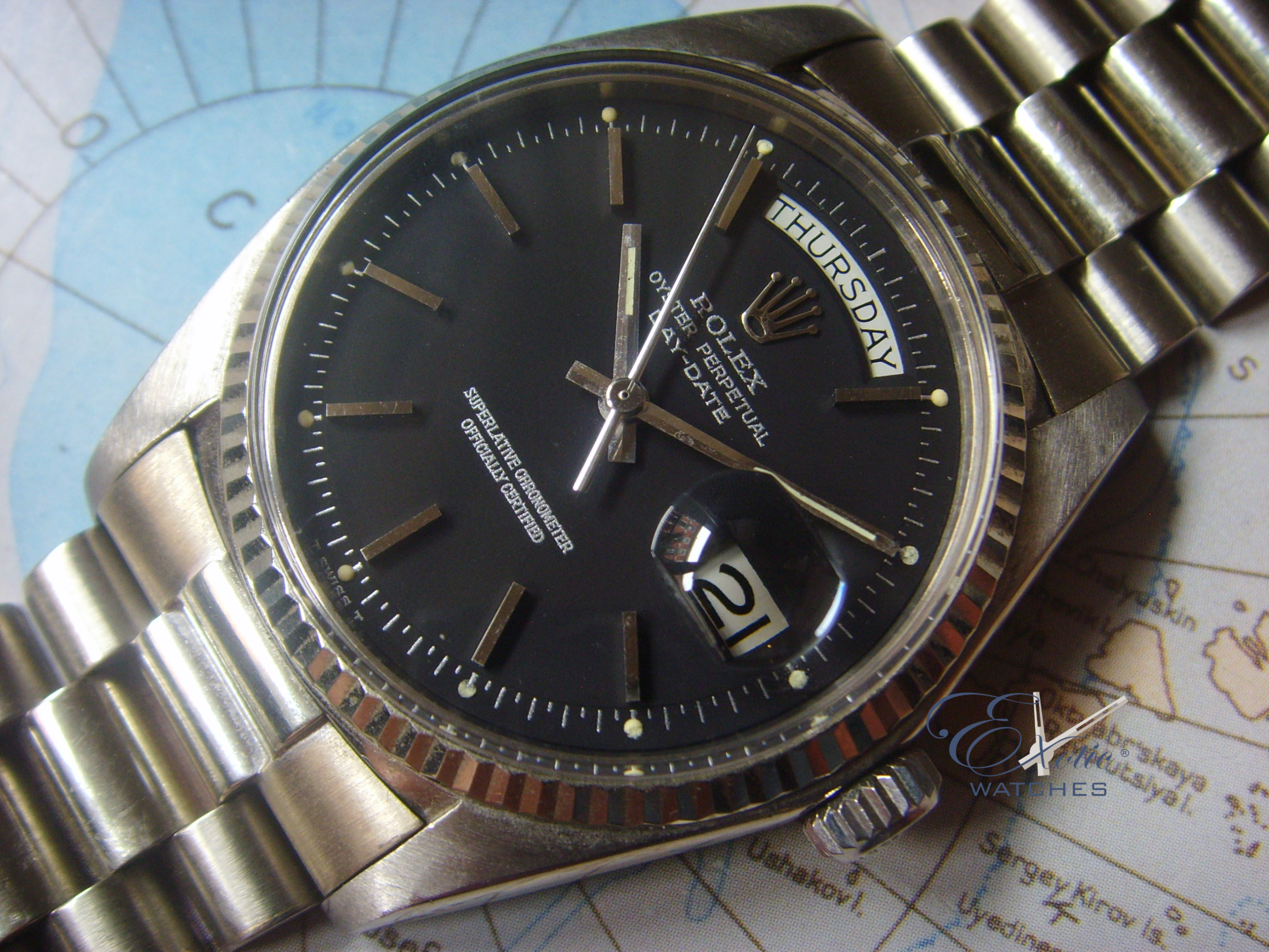 Rolex white gold president 1803 black dial Rolex white gold president 1803 black dial