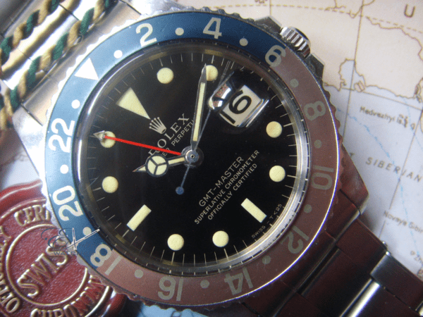 Unpolished Rolex GMT 1675 Gilt Dial