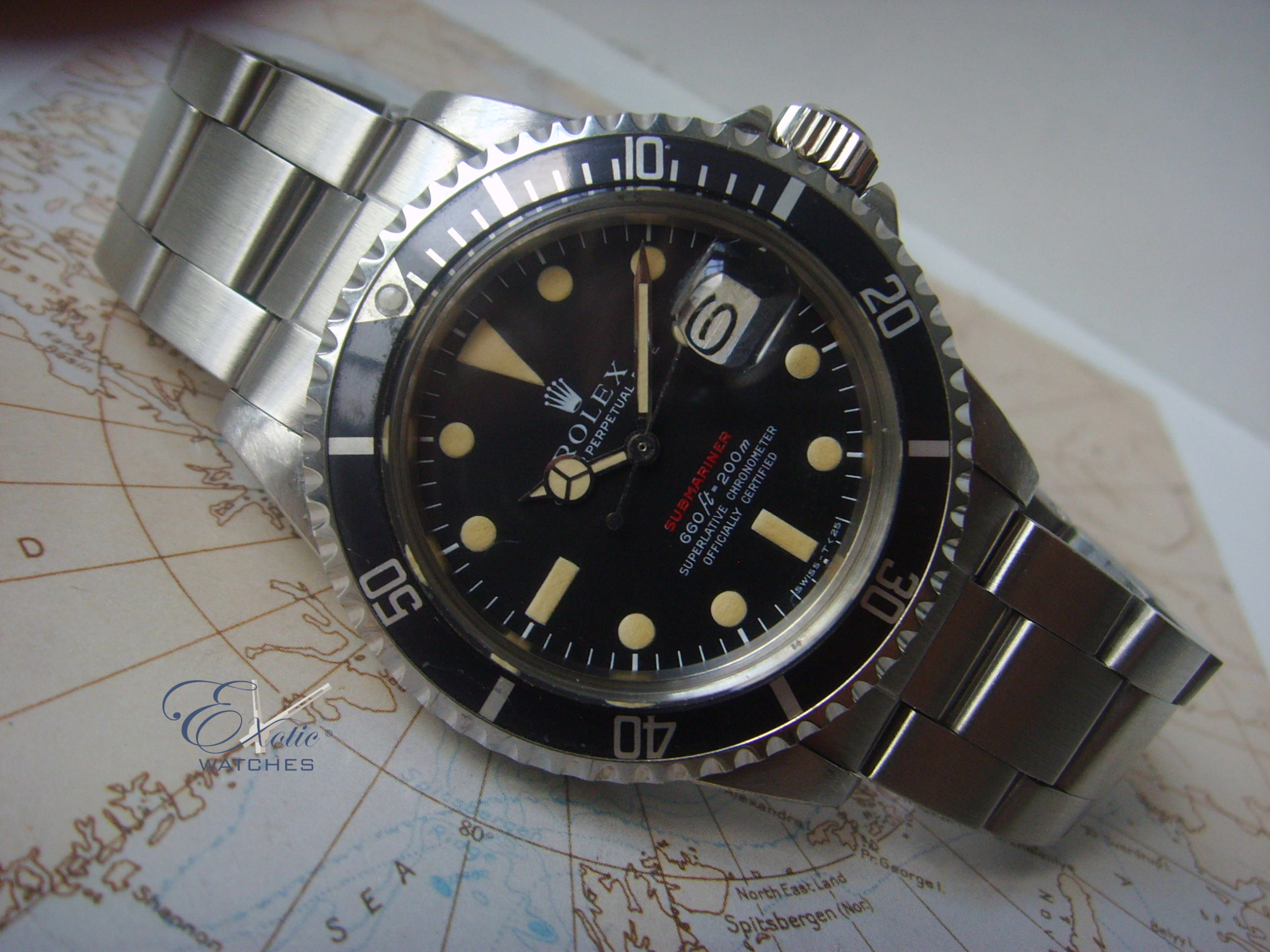 Rolex Red Submariner Egg shell patina Rolex Red Submariner Egg shell patina