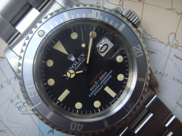 Rolex 1680 Red Submariner ghost bezel